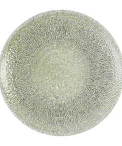 Dudson Harvest Grain Speckled Green Organic Coupe Plates 164mm 12 Pack (DX864)