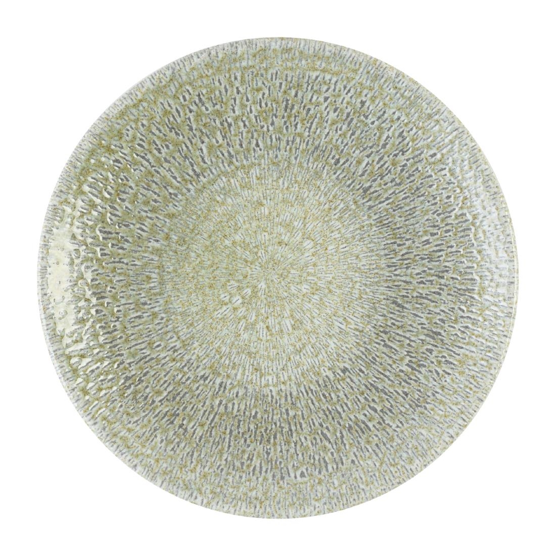 Dudson Harvest Grain Speckled Green Organic Coupe Plates 164mm 12 Pack (DX864)