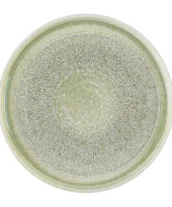 Dudson Harvest Grain Speckled Green Round Walled Plate 210mm6 Pack (DX866)