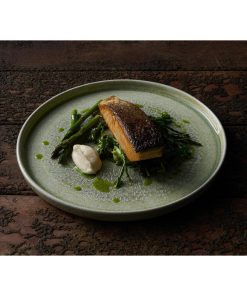 Dudson Harvest Grain Speckled Green Round Walled Plate 210mm6 Pack (DX866)