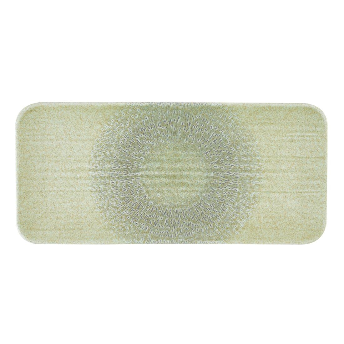 Dudson Harvest Grain Speckled Green Rectangular Plate 346 x 156mm 6 Pack (DX871)