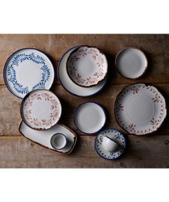 Dudson Harvest Mediterranean Terracotta Organic Coupe Plate 275mm 12 Pack (DX874)