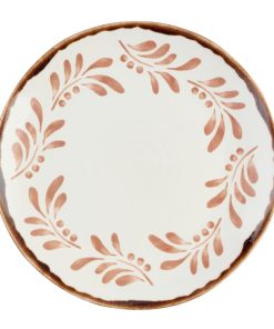 Dudson Harvest Mediterranean Terracotta Organic Coupe Plates 230mm 12 Pack (DX875)
