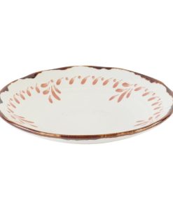 Dudson Harvest Mediterranean Terracotta Organic Coupe Bowls 250mm 12 Pack (DX879)