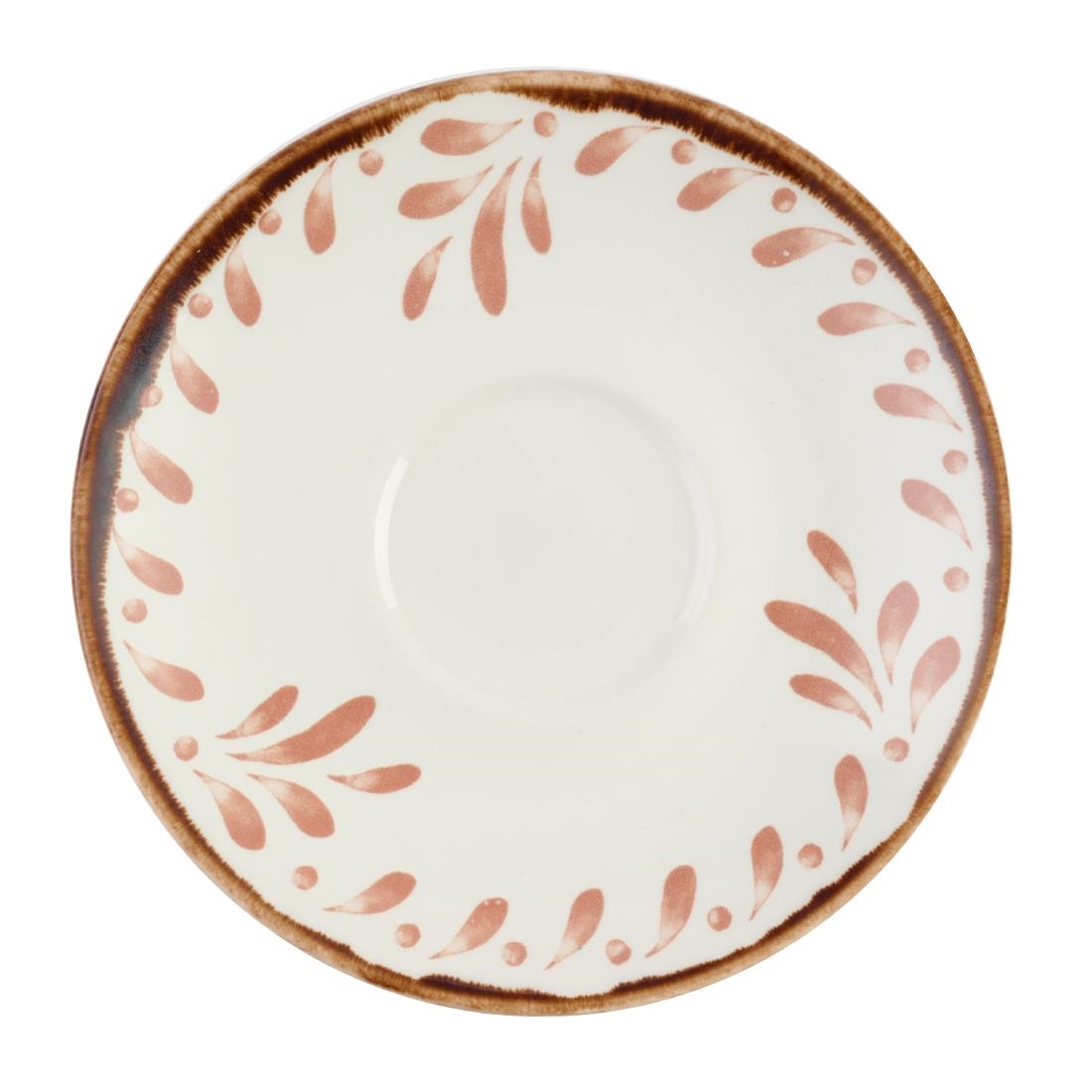 Dudson Harvest Mediterranean Terracotta Saucer 156mm 12 Pack (DX883)
