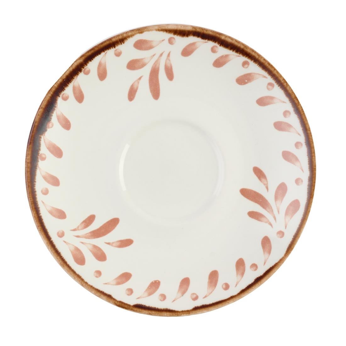 Dudson Harvest Mediterranean Terracotta Saucers 118mm 12 Pack (DX884)