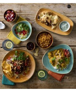 Dudson The Makers Collection Finca Flint Rectangular Plate 346 x 156mm6 Pack (DX893)