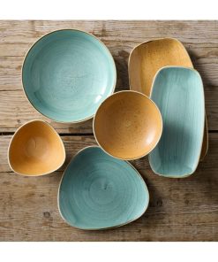 Dudson The Makers Collection Finca Flint Rectangular Plate 346 x 156mm6 Pack (DX893)