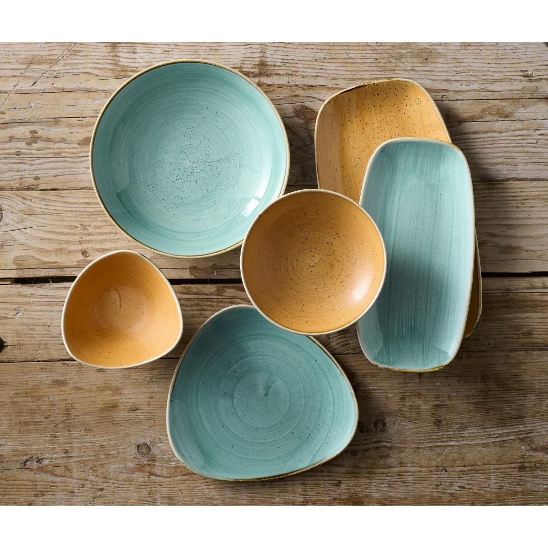 Dudson The Makers Collection Finca Flint Rectangular Plate 346 x 156mm6 Pack (DX893)
