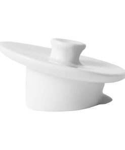 Churchill Art de Cuisine Menu Porcelain Lids for 420ml Beverage Pots 6 Pack (FF433)