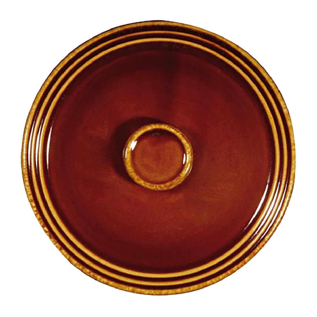 Churchill Rustics Simmer Replacement Lids for 430ml Stew Pots Brown 6 Pack (FF479)