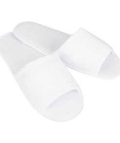 Essentials Slipperlite - Open Toe Slipper White - One Size - Cardboard Sleeve (HR095)