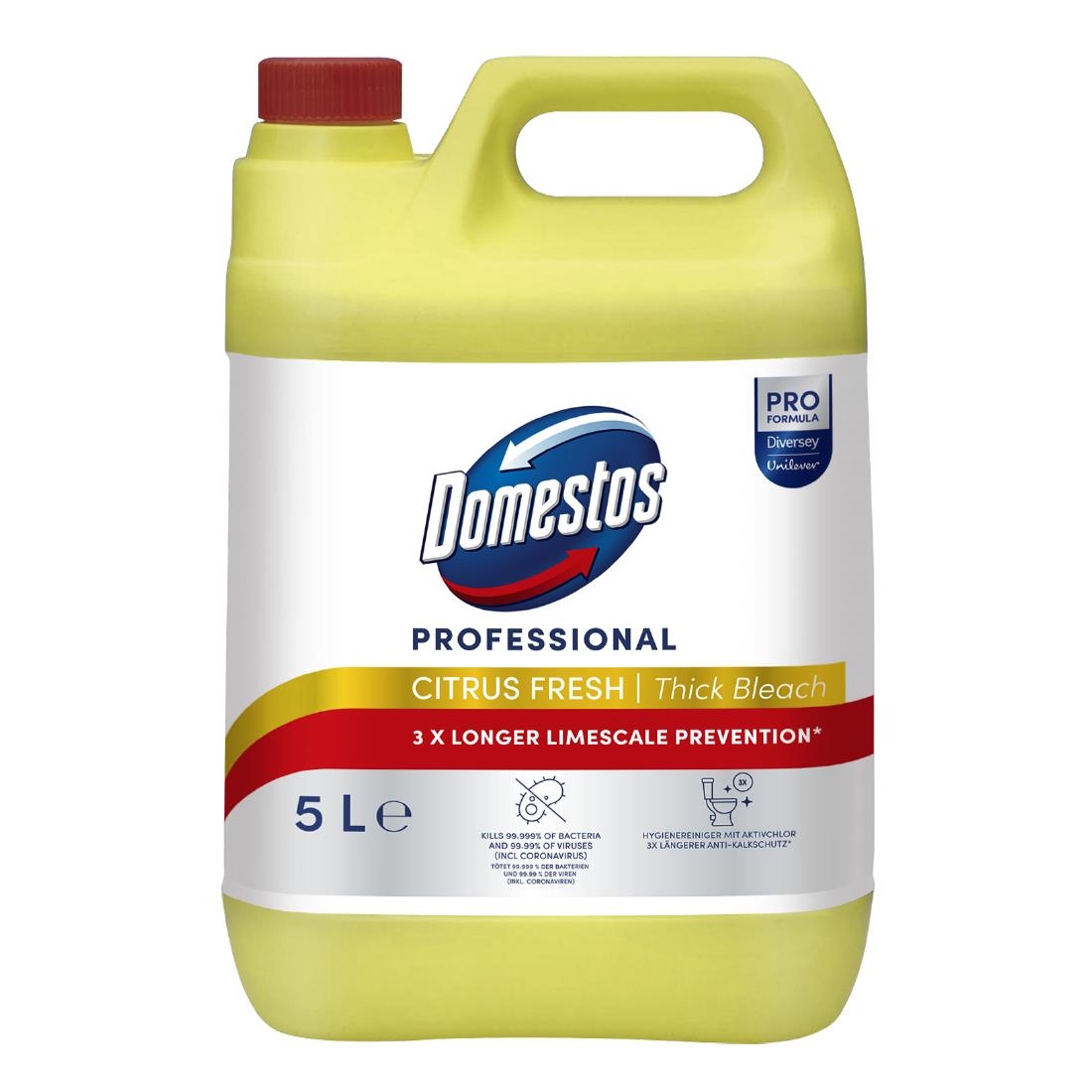 Domestos Professional Citrus Bleach Concentrate 5Ltr (JM996)