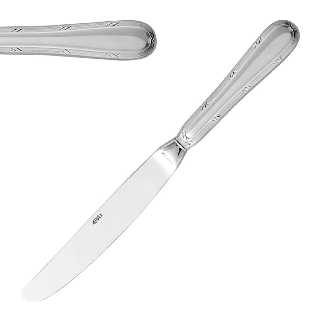 Elia Ribbon Hollow Handle Dessert Knives 12 Pack (JN002)