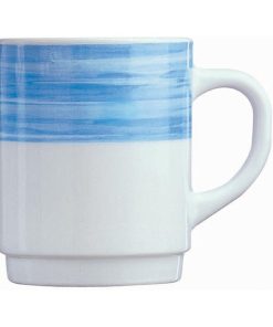 Arcoroc Brush Mugs Blue 250ml 6 Pack (JN496)