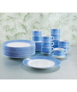 Arcoroc Brush Mugs Blue 250ml 6 Pack (JN496)