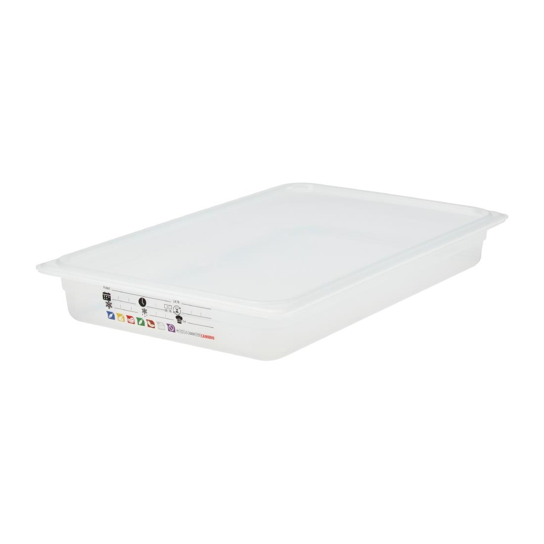 Cambro Safetrak IML Polypropylene Food Storage Container 1-1 GN 65mm (JN500)