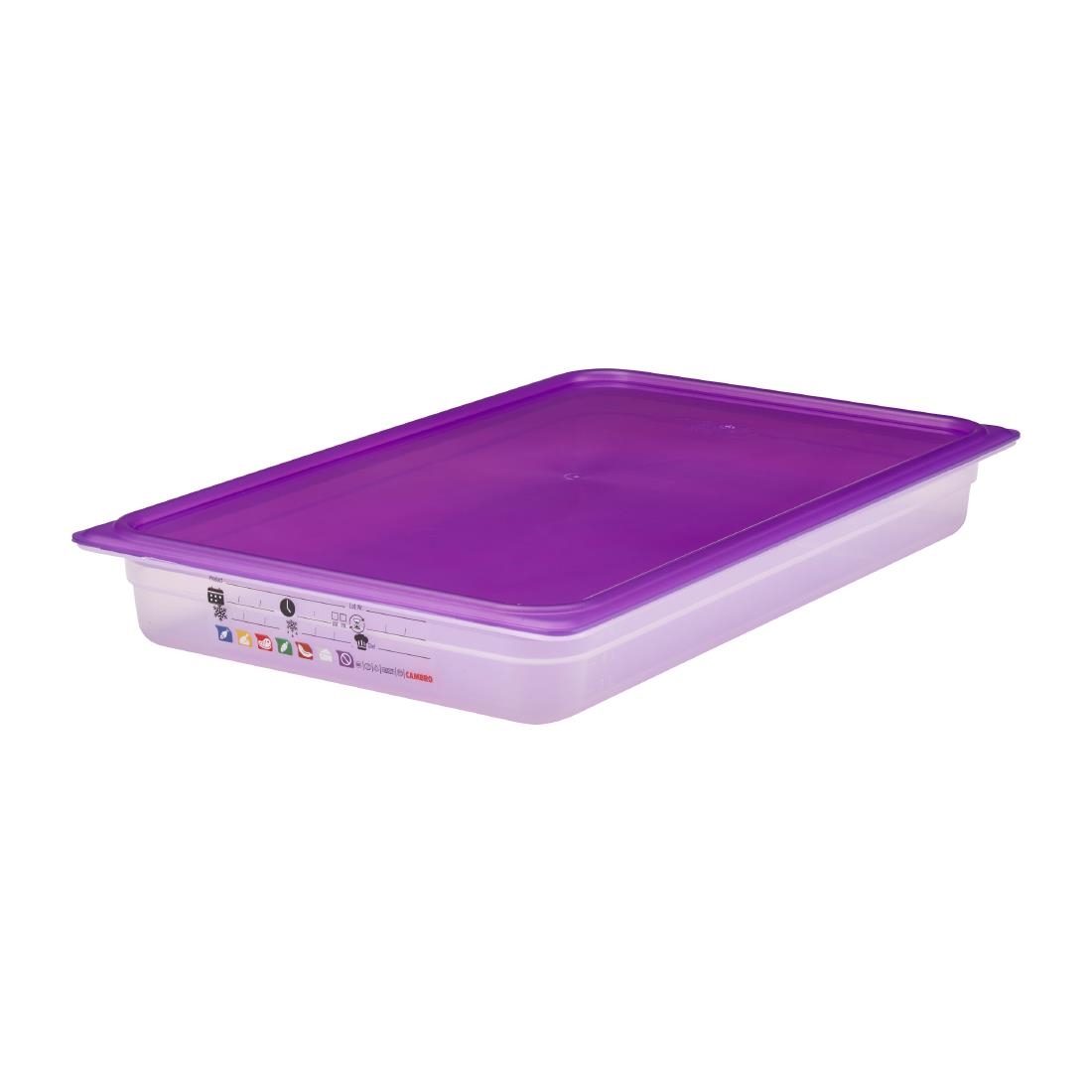 Cambro Safetrak IML Polypropylene Food Storage Container 1-1 GN 65mm (JN500)