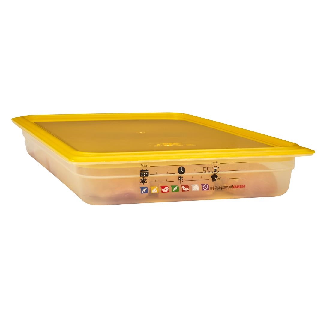Cambro Safetrak IML Polypropylene Food Storage Container 1-1 GN 65mm (JN500)
