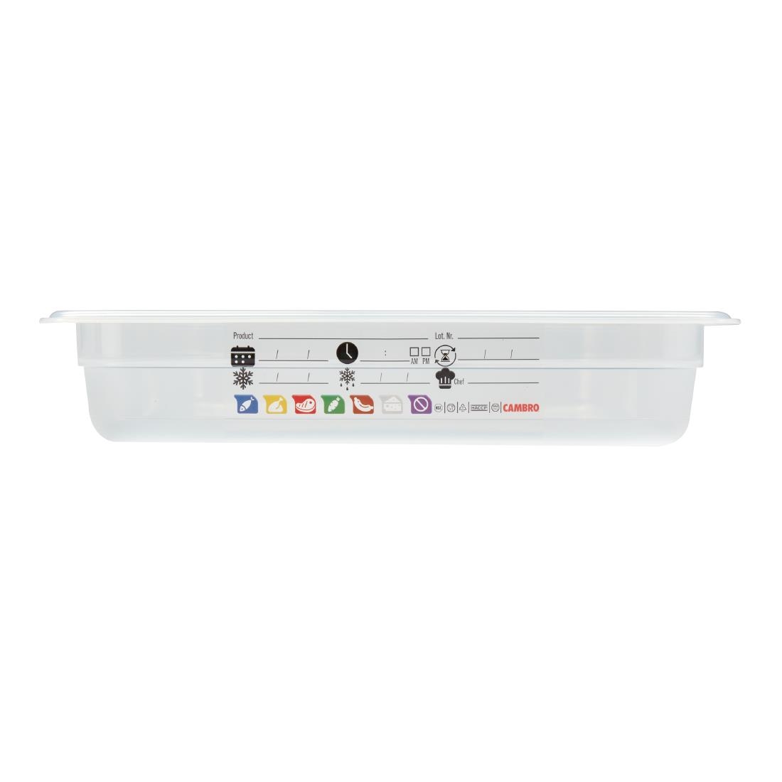 Cambro Safetrak IML Polypropylene Food Storage Container 1-1 GN 65mm (JN500)