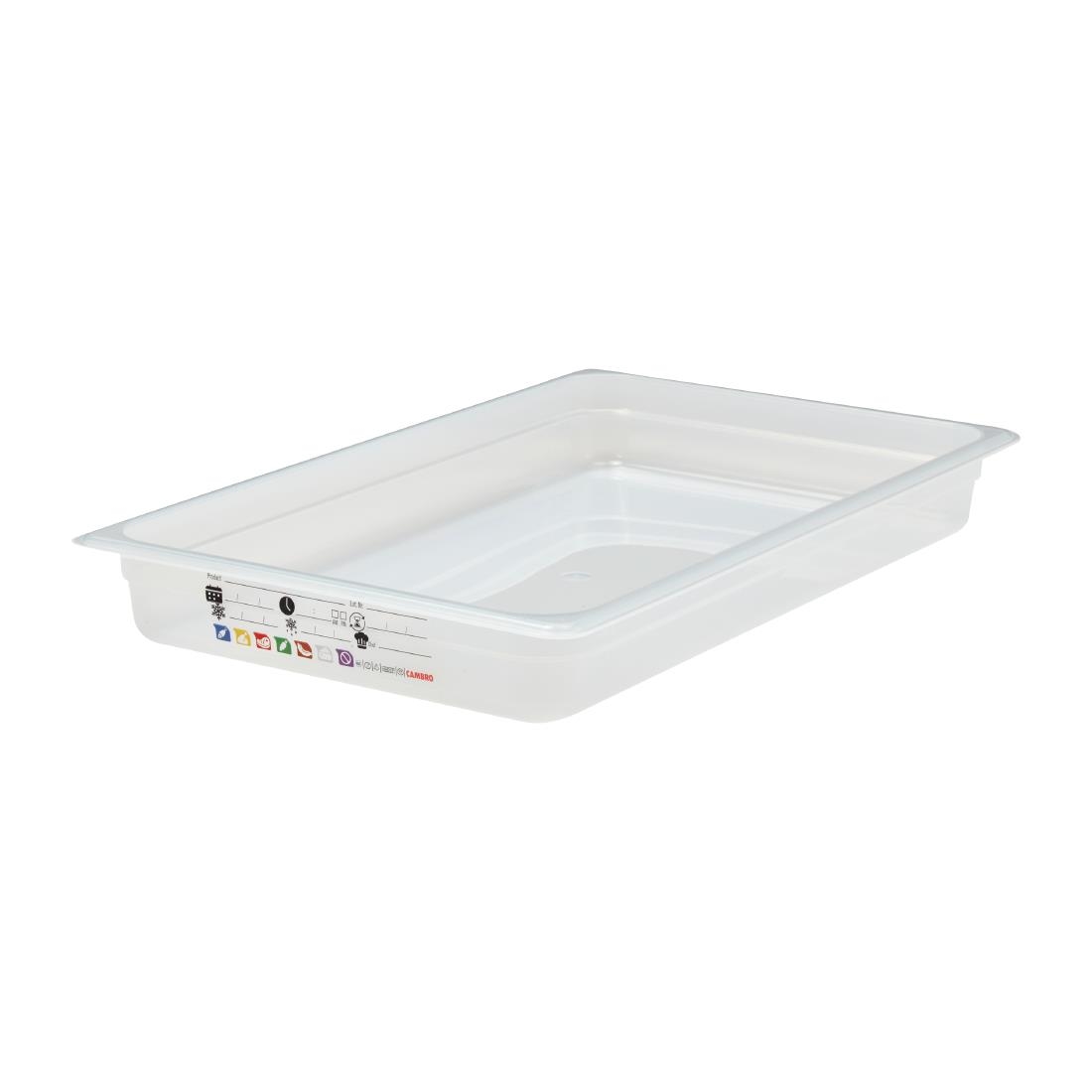 Cambro Safetrak IML Polypropylene Food Storage Container 1-1 GN 65mm (JN500)