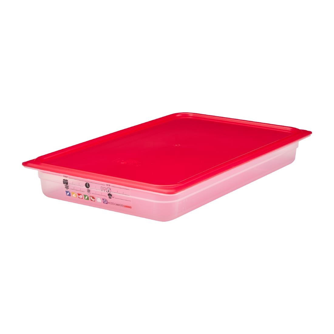 Cambro Safetrak IML Polypropylene Food Storage Container 1-1 GN 65mm (JN500)