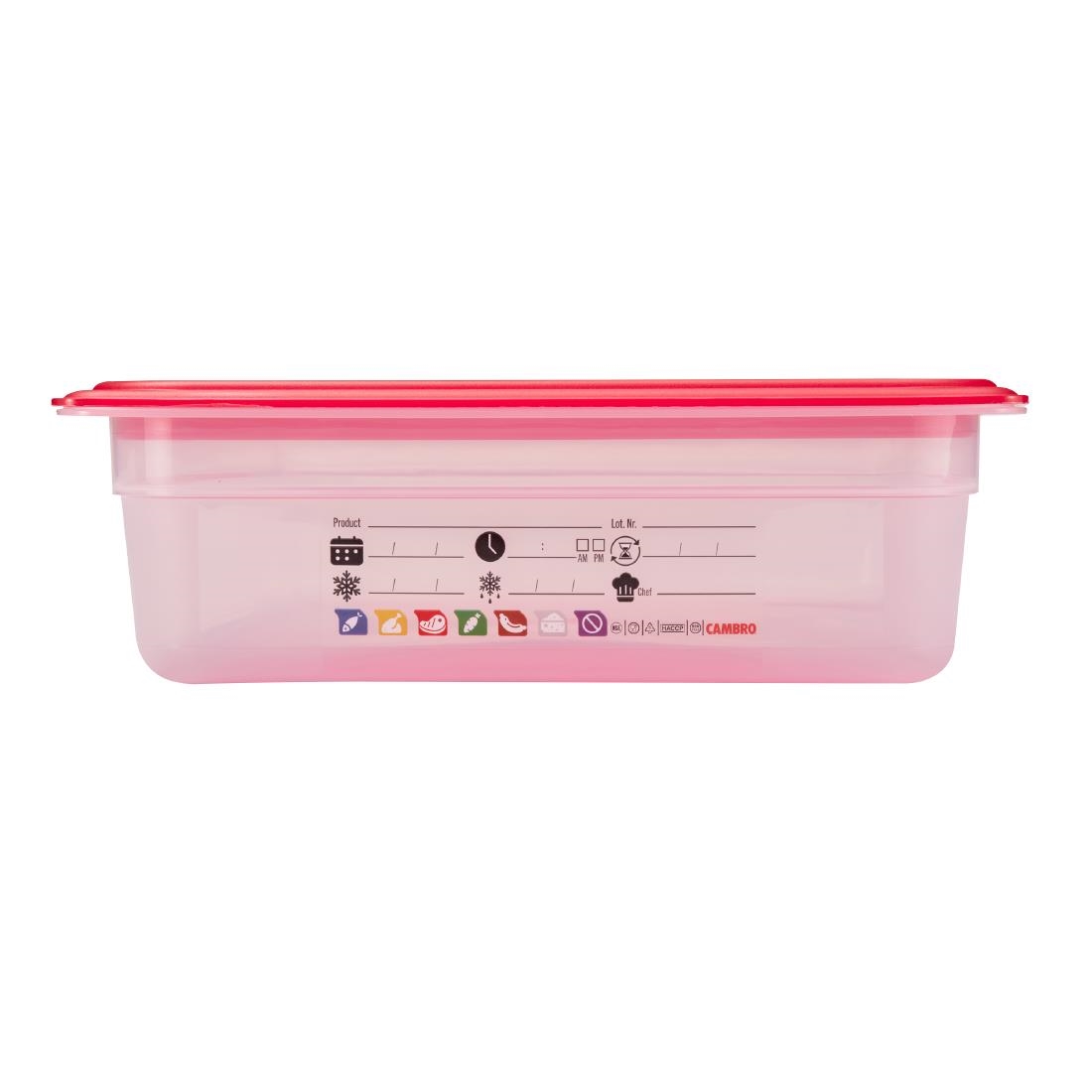 Cambro Safetrak IML Polypropylene Food Storage Container 1-1 GN 100mm (JN501)