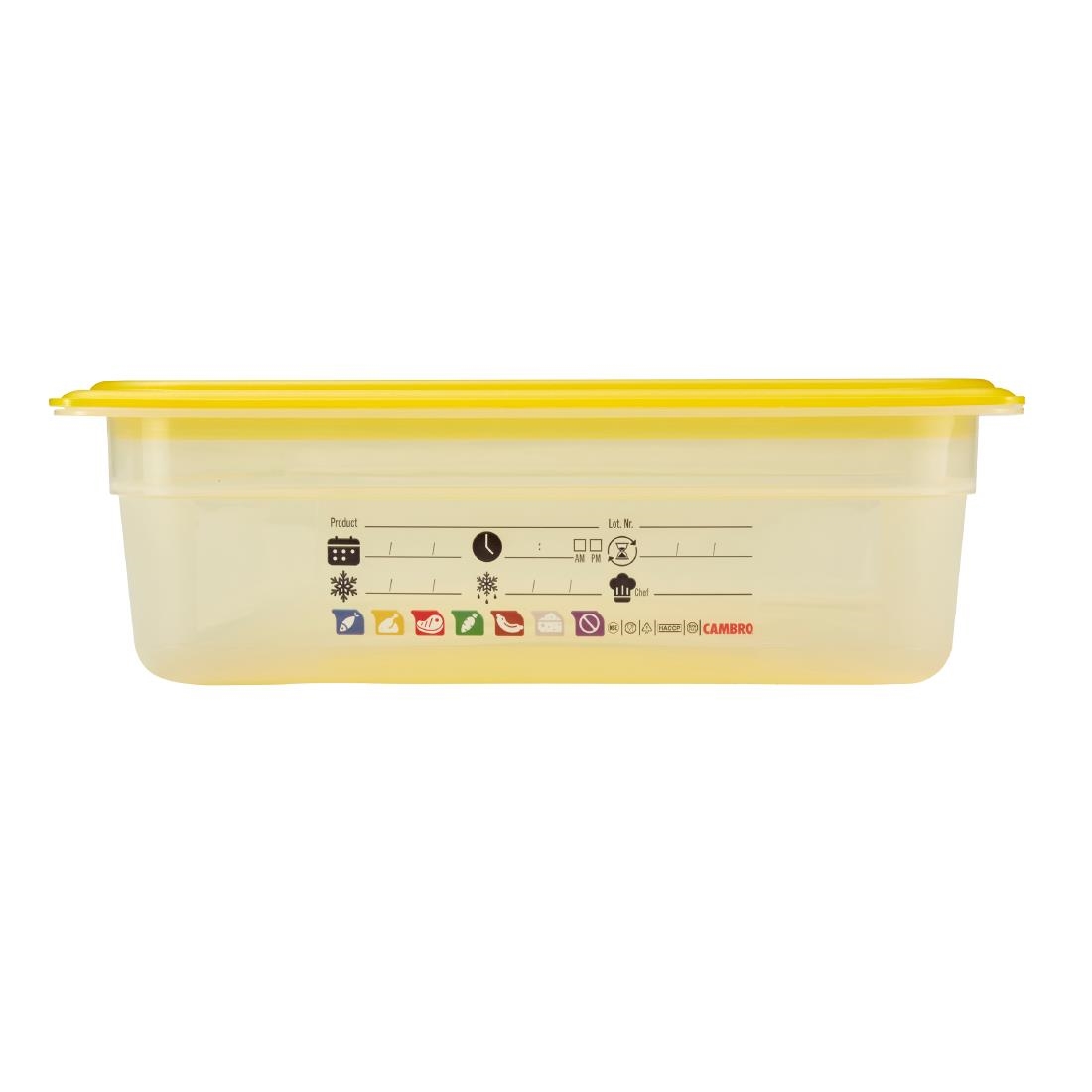 Cambro Safetrak IML Polypropylene Food Storage Container 1-1 GN 100mm (JN501)