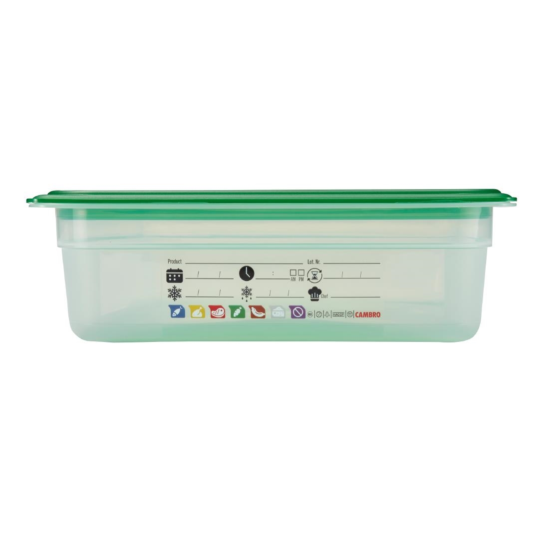 Cambro Safetrak IML Polypropylene Food Storage Container 1-1 GN 100mm (JN501)