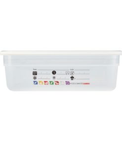 Cambro Safetrak IML Polypropylene Food Storage Container 1-1 GN 100mm (JN501)
