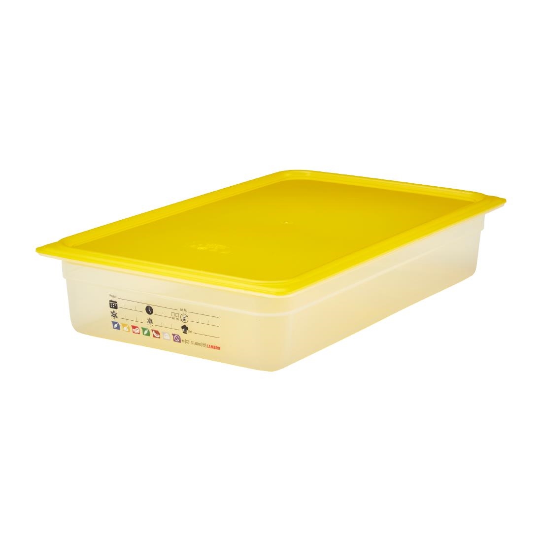Cambro Safetrak IML Polypropylene Food Storage Container 1-1 GN 100mm (JN501)