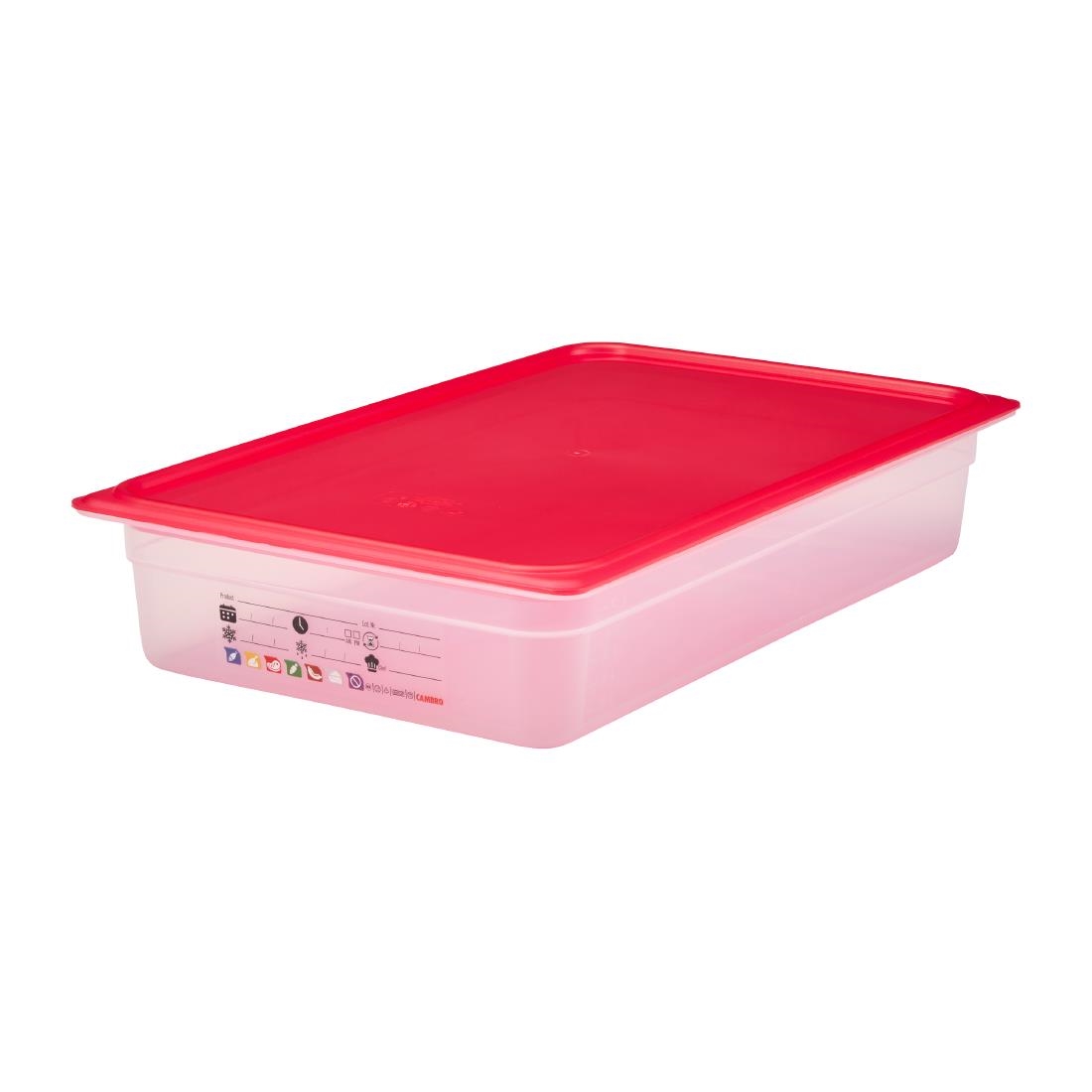Cambro Safetrak IML Polypropylene Food Storage Container 1-1 GN 100mm (JN501)