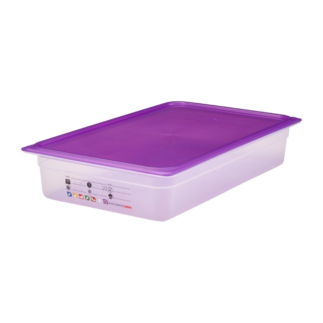 Cambro Safetrak IML Polypropylene Food Storage Container 1-1 GN 100mm (JN501)