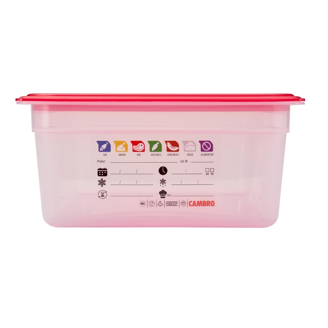 Cambro Safetrak IML Polypropylene Food Storage Container 1-1 GN 150mm (JN502)