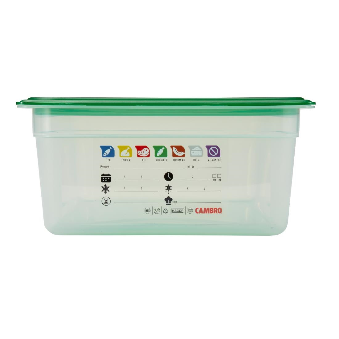 Cambro Safetrak IML Polypropylene Food Storage Container 1-1 GN 150mm (JN502)