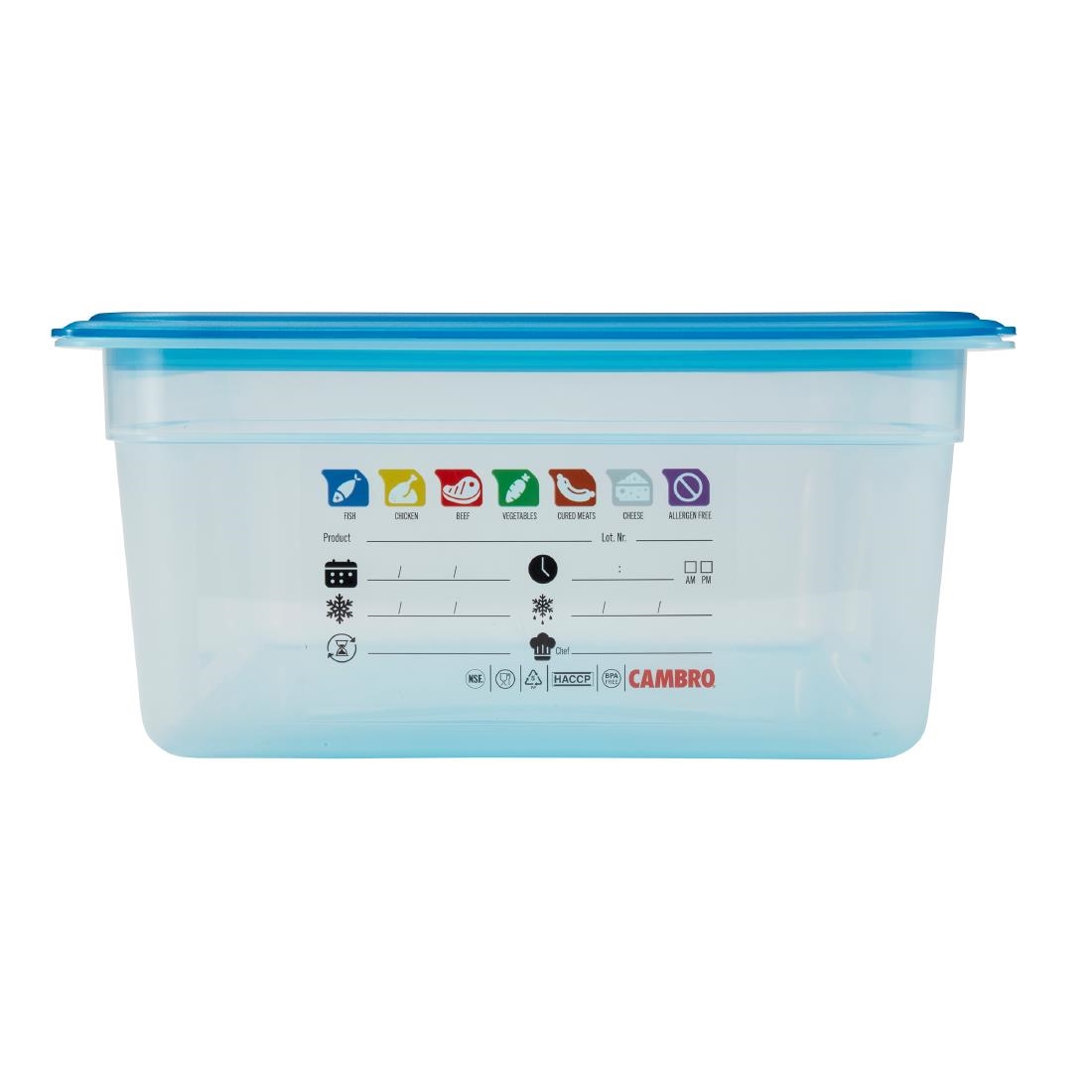 Cambro Safetrak IML Polypropylene Food Storage Container 1-1 GN 150mm (JN502)