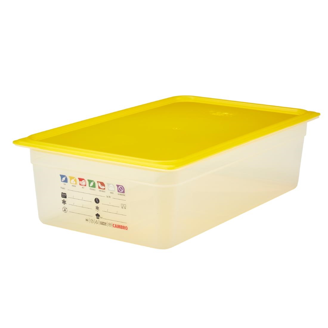 Cambro Safetrak IML Polypropylene Food Storage Container 1-1 GN 150mm (JN502)
