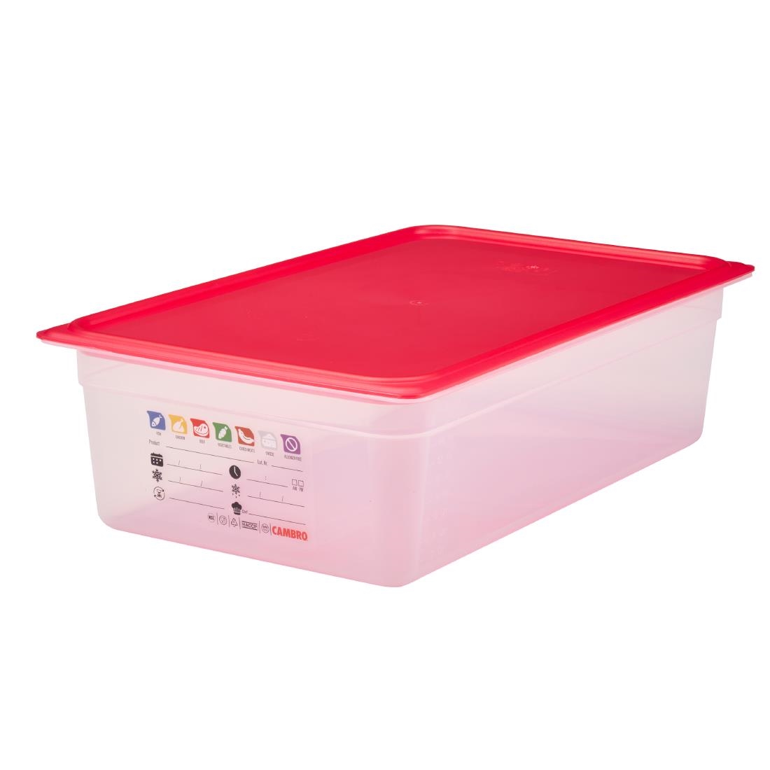 Cambro Safetrak IML Polypropylene Food Storage Container 1-1 GN 150mm (JN502)