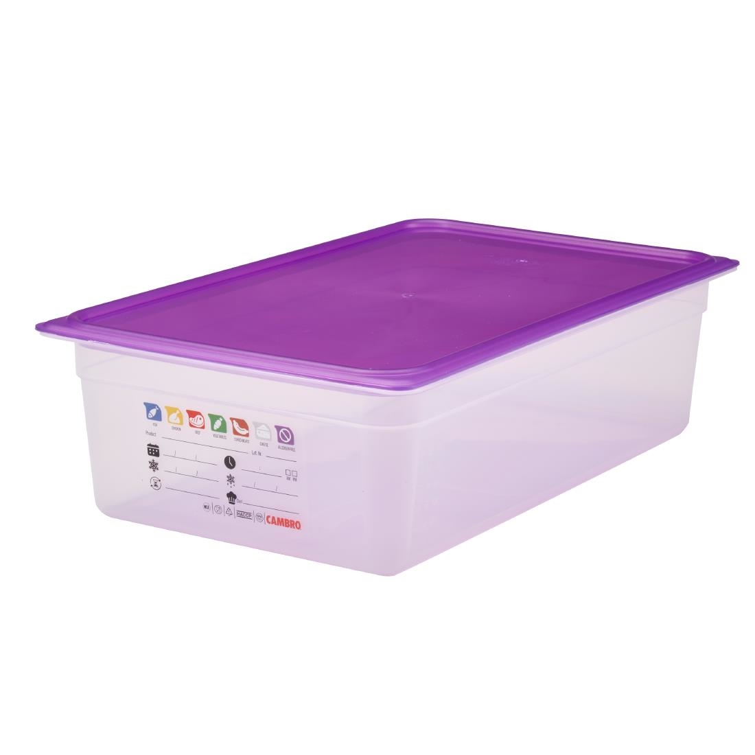 Cambro Safetrak IML Polypropylene Food Storage Container 1-1 GN 150mm (JN502)