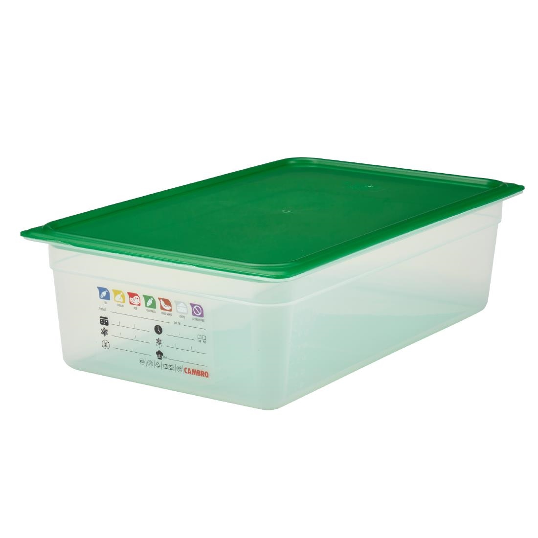 Cambro Safetrak IML Polypropylene Food Storage Container 1-1 GN 150mm (JN502)