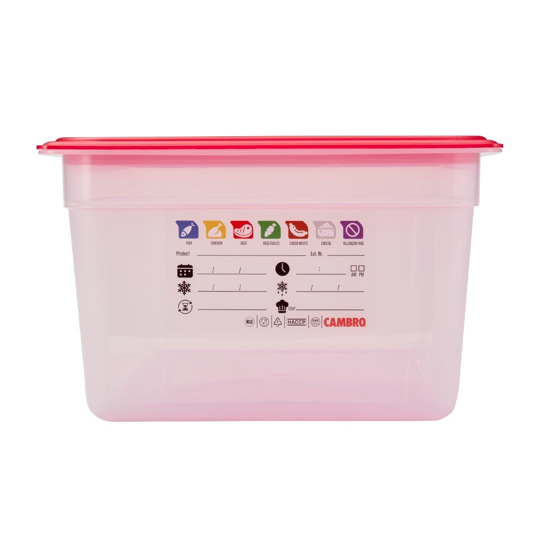 Cambro Safetrak IML Polypropylene Food Storage Container 1-1 GN 200mm (JN503)