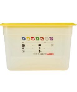 Cambro Safetrak IML Polypropylene Food Storage Container 1-1 GN 200mm (JN503)