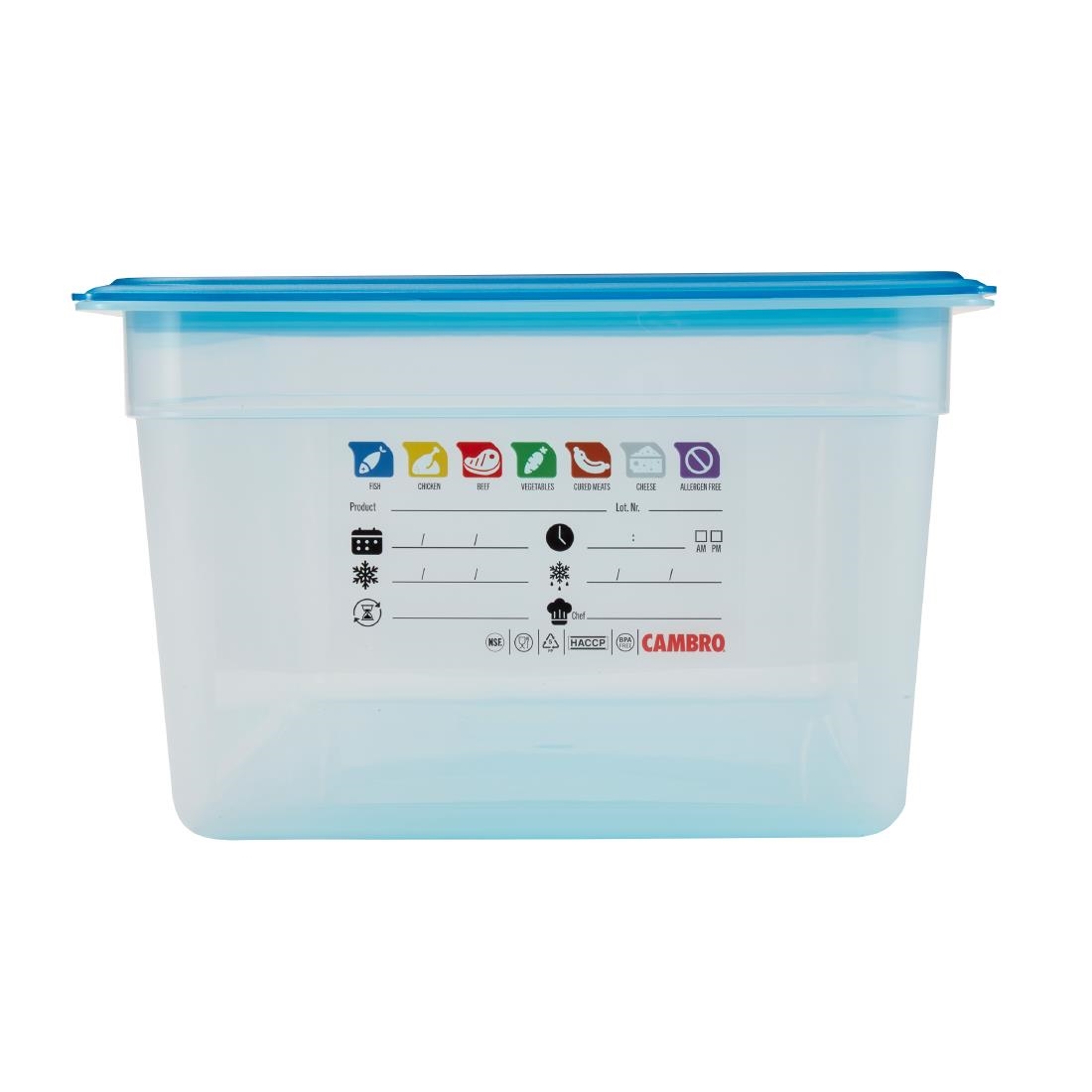 Cambro Safetrak IML Polypropylene Food Storage Container 1-1 GN 200mm (JN503)