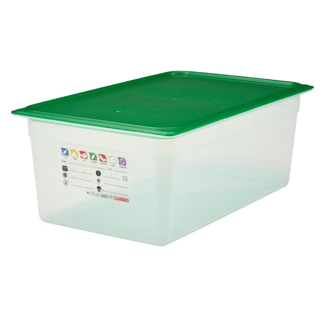Cambro Safetrak IML Polypropylene Food Storage Container 1-1 GN 200mm (JN503)
