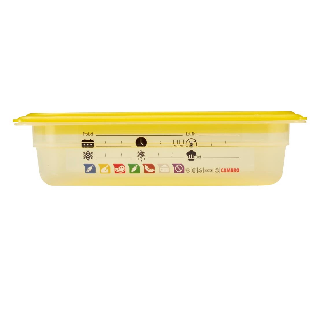 Cambro Safetrak IML Polypropylene Food Storage Container 1-2 GN 65mm (JN504)