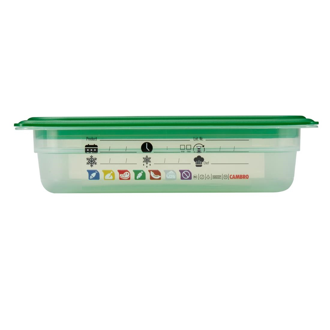 Cambro Safetrak IML Polypropylene Food Storage Container 1-2 GN 65mm (JN504)