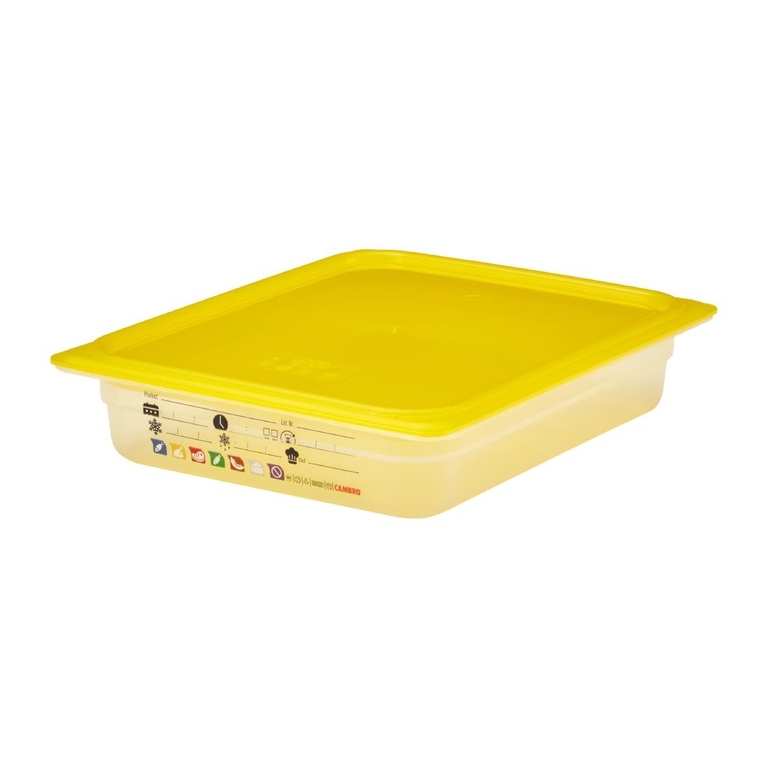 Cambro Safetrak IML Polypropylene Food Storage Container 1-2 GN 65mm (JN504)
