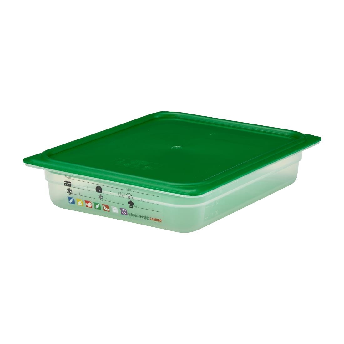 Cambro Safetrak IML Polypropylene Food Storage Container 1-2 GN 65mm (JN504)