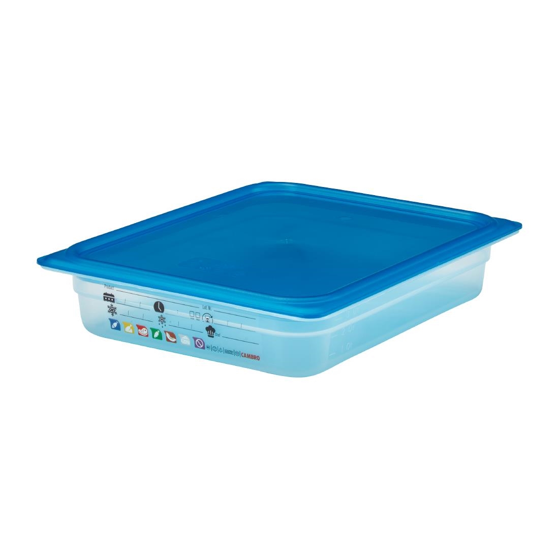 Cambro Safetrak IML Polypropylene Food Storage Container 1-2 GN 65mm (JN504)