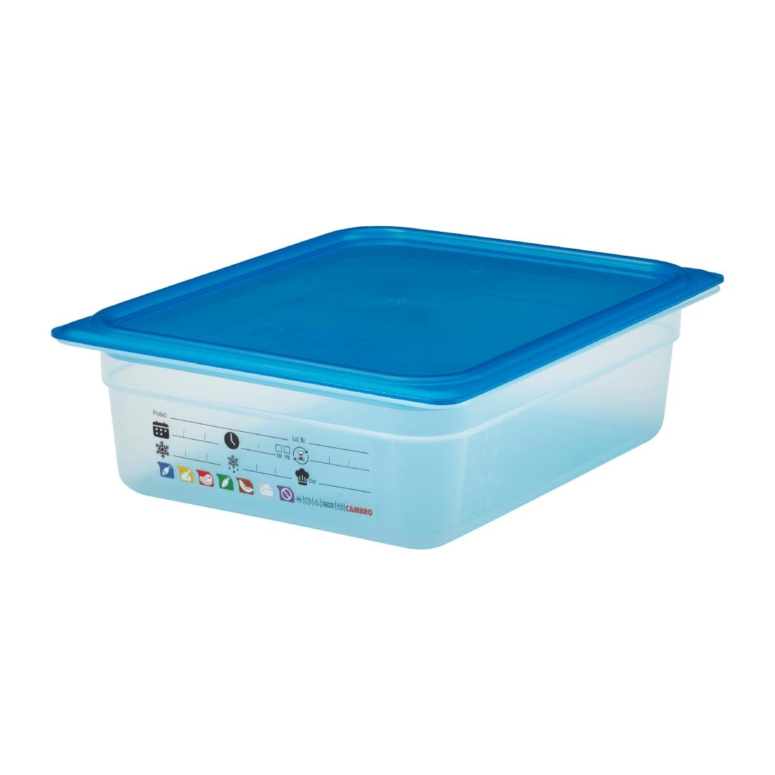 Cambro Safetrak IML Polypropylene Food Storage Container 1-2 GN 100mm (JN505)